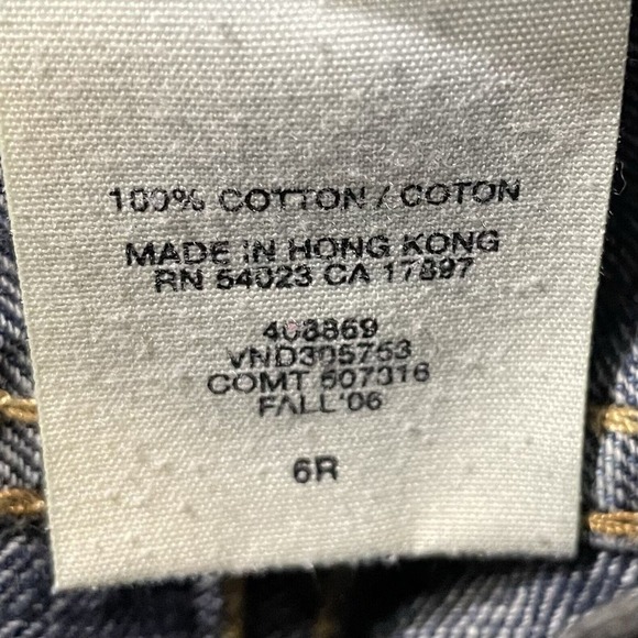 Gap Original Flare Low Rise Denim Jeans Blue Size 6R Women Y2K 2006 100%… - Picture 7 of 8